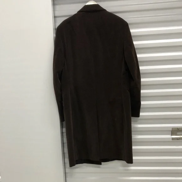 Faconnable Men's Brown Overcoat - Picture 7 of 9